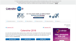 Desktop Screenshot of calendrier-365.fr